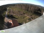Archiv Foto Webcam Rennsteigwarte im Thüringer Wald 17:00