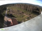 Archiv Foto Webcam Rennsteigwarte im Thüringer Wald 17:00