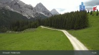 Archived image Webcam Ehrwald Alm - Feldernalm Zugspitze 14:00