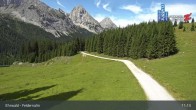 Archived image Webcam Ehrwald Alm - Feldernalm Zugspitze 10:00