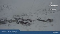 Archived image Webcam St. Christoph (Arlberg mountain) 08:00