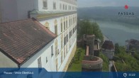 Archiv Foto Webcam Passau: Panoramablick auf Donau, Ortspitze und Altstadt 10:00