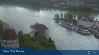 Archiv Foto Webcam Passau: Panoramablick auf Donau, Ortspitze und Altstadt 10:00