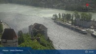 Archiv Foto Webcam Passau: Panoramablick auf Donau, Ortspitze und Altstadt 11:00