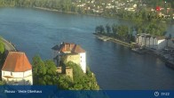 Archiv Foto Webcam Passau: Panoramablick auf Donau, Ortspitze und Altstadt 19:00
