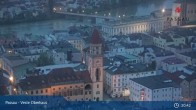 Archiv Foto Webcam Passau: Panoramablick auf Donau, Ortspitze und Altstadt 00:00