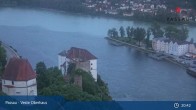 Archiv Foto Webcam Passau: Panoramablick auf Donau, Ortspitze und Altstadt 02:00