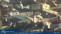 Archiv Foto Webcam Passau: Panoramablick auf Donau, Ortspitze und Altstadt 07:00