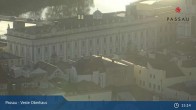 Archiv Foto Webcam Passau: Panoramablick auf Donau, Ortspitze und Altstadt 14:00