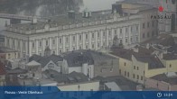 Archiv Foto Webcam Passau: Panoramablick auf Donau, Ortspitze und Altstadt 14:00