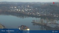 Archiv Foto Webcam Passau: Panoramablick auf Donau, Ortspitze und Altstadt 14:00