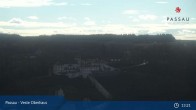 Archiv Foto Webcam Passau: Panoramablick auf Donau, Ortspitze und Altstadt 12:00