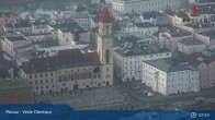 Archiv Foto Webcam Passau: Panoramablick auf Donau, Ortspitze und Altstadt 06:00