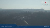 Archiv Foto Webcam Passau: Panoramablick auf Donau, Ortspitze und Altstadt 12:00