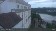 Archiv Foto Webcam Passau: Panoramablick auf Donau, Ortspitze und Altstadt 02:00