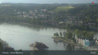Archiv Foto Webcam Passau: Panoramablick auf Donau, Ortspitze und Altstadt 06:00