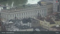 Archiv Foto Webcam Passau: Panoramablick auf Donau, Ortspitze und Altstadt 14:00