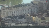 Archiv Foto Webcam Passau: Panoramablick auf Donau, Ortspitze und Altstadt 16:00