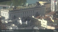 Archiv Foto Webcam Passau: Panoramablick auf Donau, Ortspitze und Altstadt 08:00