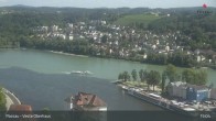 Archiv Foto Webcam Passau: Panoramablick auf Donau, Ortspitze und Altstadt 14:00