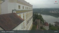 Archiv Foto Webcam Passau: Panoramablick auf Donau, Ortspitze und Altstadt 07:00