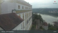 Archiv Foto Webcam Passau: Panoramablick auf Donau, Ortspitze und Altstadt 06:00