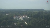 Archiv Foto Webcam Passau: Panoramablick auf Donau, Ortspitze und Altstadt 08:00