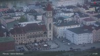 Archiv Foto Webcam Passau: Panoramablick auf Donau, Ortspitze und Altstadt 00:00