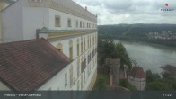 Archiv Foto Webcam Passau: Panoramablick auf Donau, Ortspitze und Altstadt 10:00