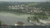 Archiv Foto Webcam Passau: Panoramablick auf Donau, Ortspitze und Altstadt 16:00