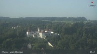 Archiv Foto Webcam Passau: Panoramablick auf Donau, Ortspitze und Altstadt 07:00