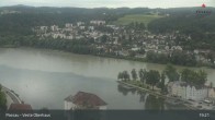 Archiv Foto Webcam Passau: Panoramablick auf Donau, Ortspitze und Altstadt 18:00