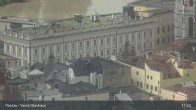 Archiv Foto Webcam Passau: Panoramablick auf Donau, Ortspitze und Altstadt 10:00