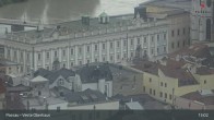 Archiv Foto Webcam Passau: Panoramablick auf Donau, Ortspitze und Altstadt 12:00