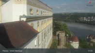 Archiv Foto Webcam Passau: Panoramablick auf Donau, Ortspitze und Altstadt 16:00