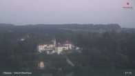 Archiv Foto Webcam Passau: Panoramablick auf Donau, Ortspitze und Altstadt 02:00