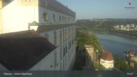 Archiv Foto Webcam Passau: Panoramablick auf Donau, Ortspitze und Altstadt 18:00