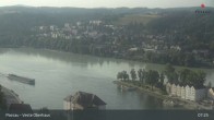 Archiv Foto Webcam Passau: Panoramablick auf Donau, Ortspitze und Altstadt 06:00