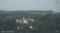 Archiv Foto Webcam Passau: Panoramablick auf Donau, Ortspitze und Altstadt 07:00