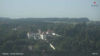 Archiv Foto Webcam Passau: Panoramablick auf Donau, Ortspitze und Altstadt 08:00