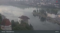 Archiv Foto Webcam Passau: Panoramablick auf Donau, Ortspitze und Altstadt 04:00