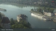 Archiv Foto Webcam Passau: Panoramablick auf Donau, Ortspitze und Altstadt 06:00