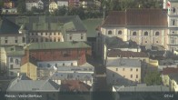 Archiv Foto Webcam Passau: Panoramablick auf Donau, Ortspitze und Altstadt 07:00