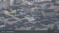 Archiv Foto Webcam Passau: Panoramablick auf Donau, Ortspitze und Altstadt 04:00