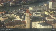 Archiv Foto Webcam Passau: Panoramablick auf Donau, Ortspitze und Altstadt 06:00