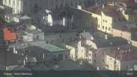 Archiv Foto Webcam Passau: Panoramablick auf Donau, Ortspitze und Altstadt 08:00