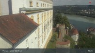 Archiv Foto Webcam Passau: Panoramablick auf Donau, Ortspitze und Altstadt 14:00