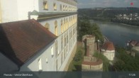 Archiv Foto Webcam Passau: Panoramablick auf Donau, Ortspitze und Altstadt 16:00