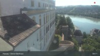 Archiv Foto Webcam Passau: Panoramablick auf Donau, Ortspitze und Altstadt 08:00