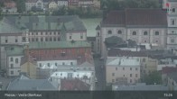 Archiv Foto Webcam Passau: Panoramablick auf Donau, Ortspitze und Altstadt 14:00